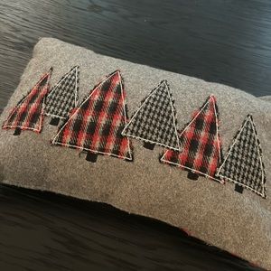 christmas tree accent pillow